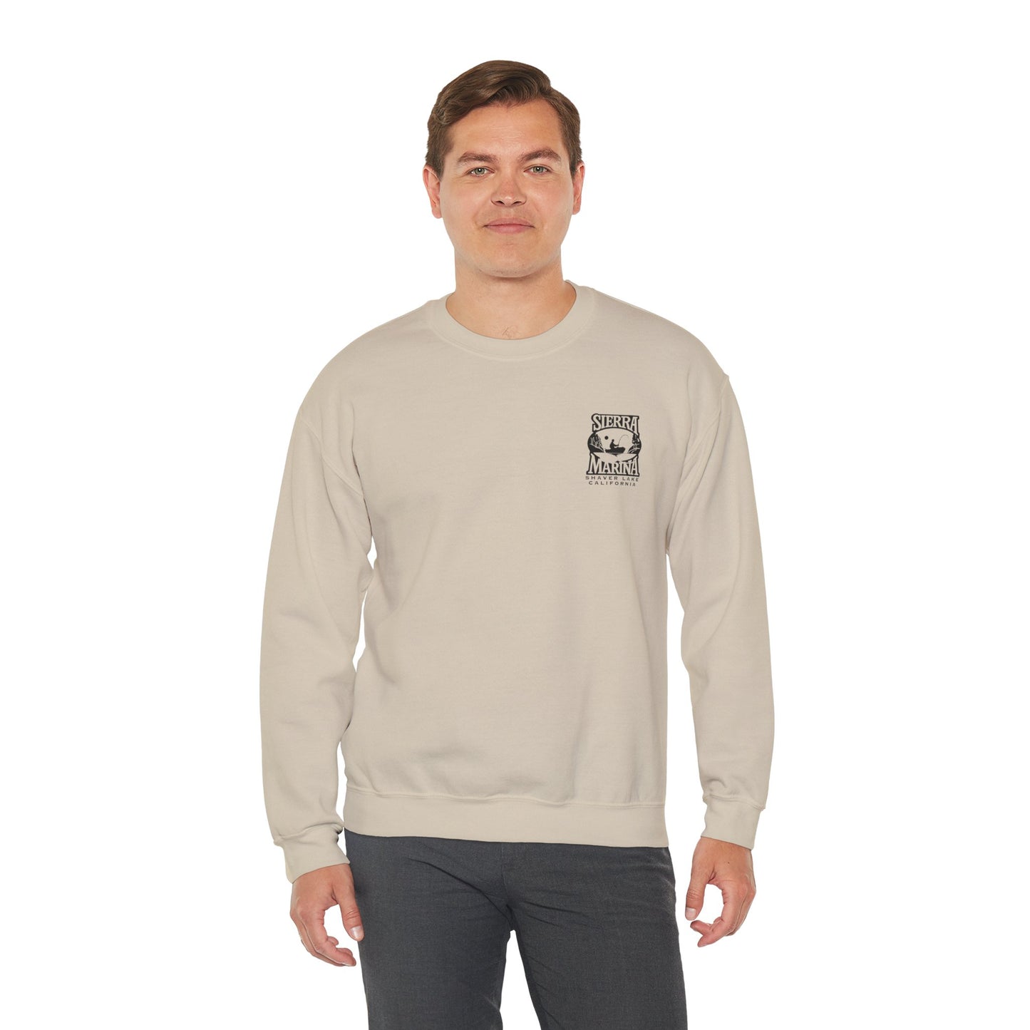 SMI Men's Crewneck Sweatshirt Black & Color Logo