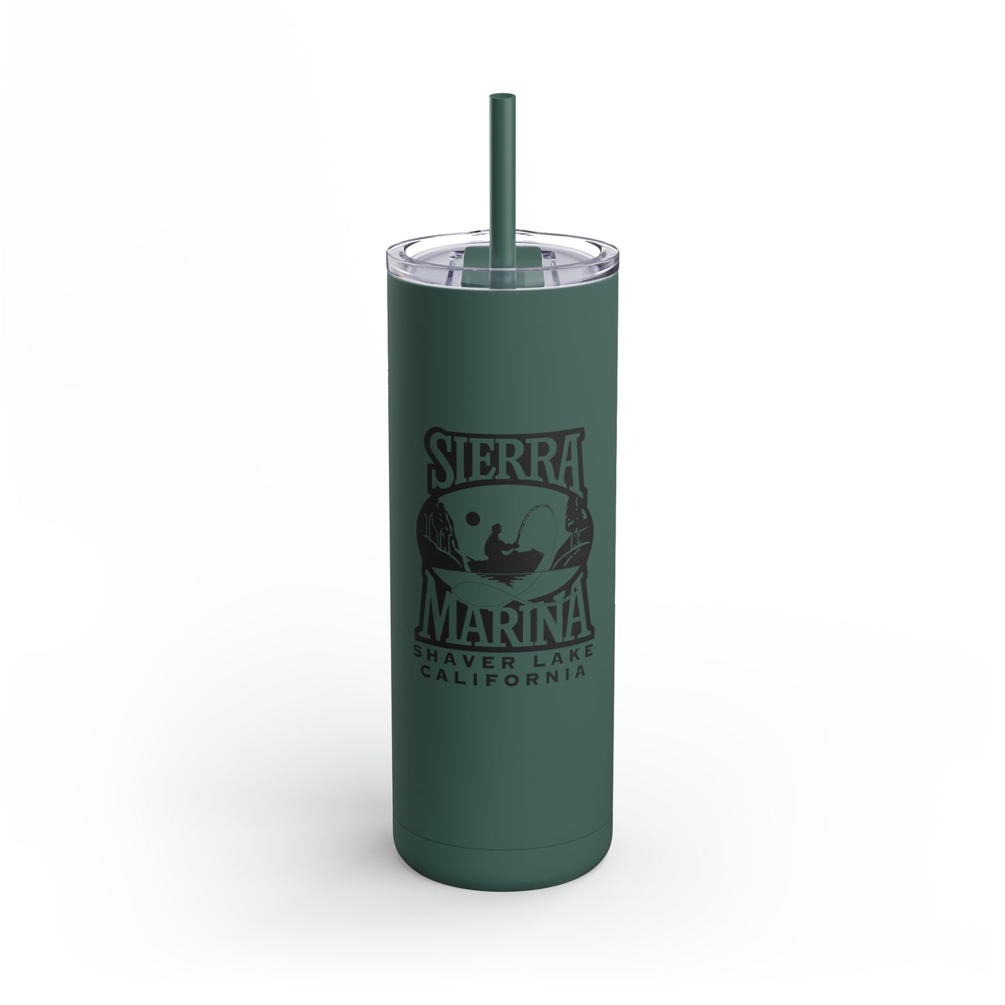 SMI Skinny Matte Tumbler, 20oz Black Logo