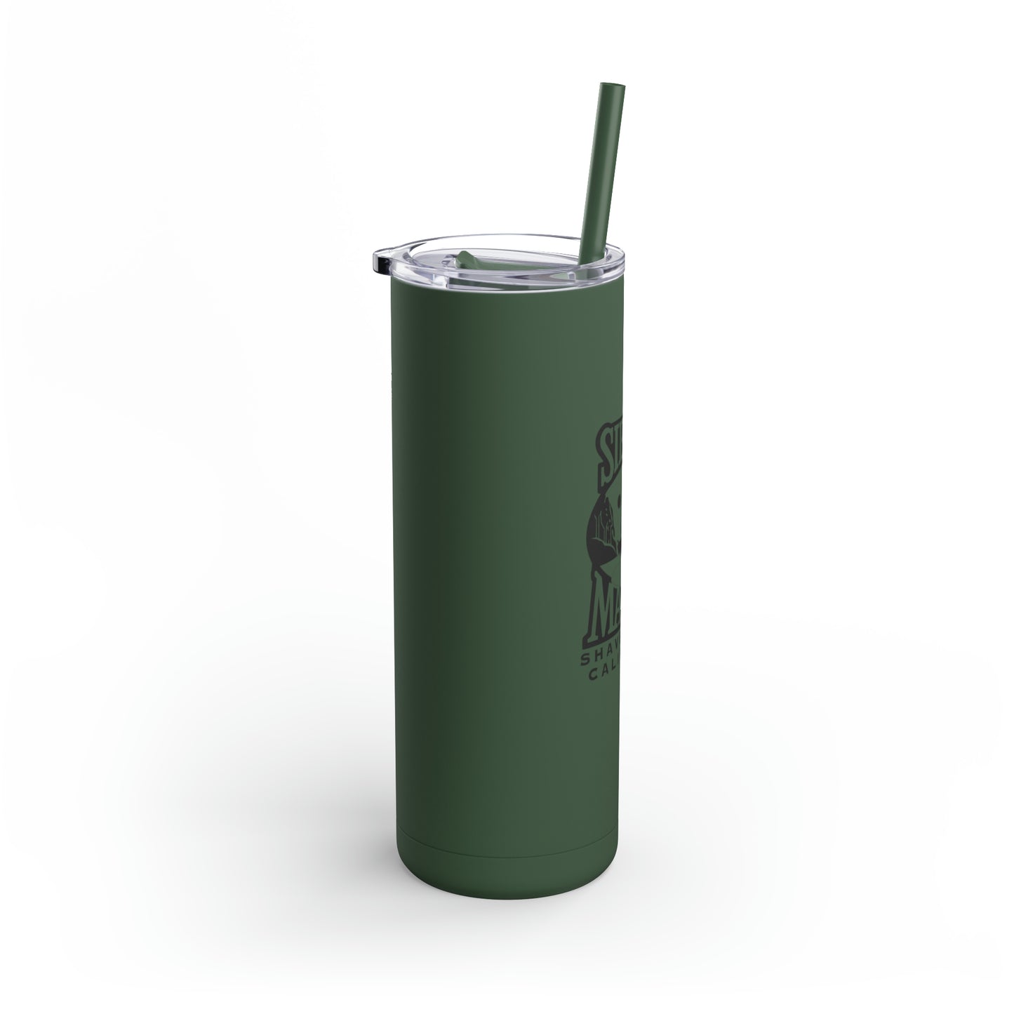 SMI Skinny Matte Tumbler, 20oz Black Logo