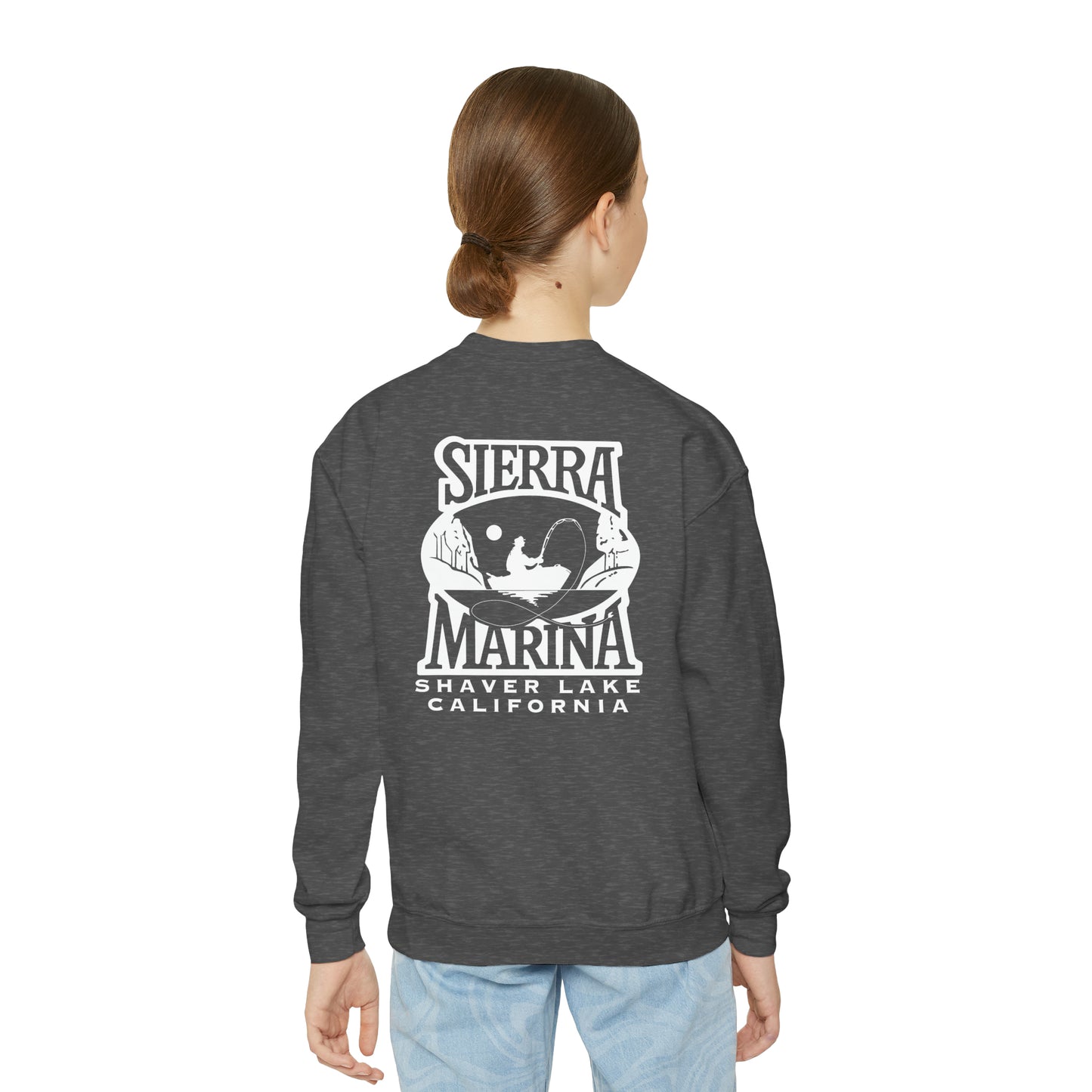 SMI Youth Crewneck Sweatshirt Black & White Logo