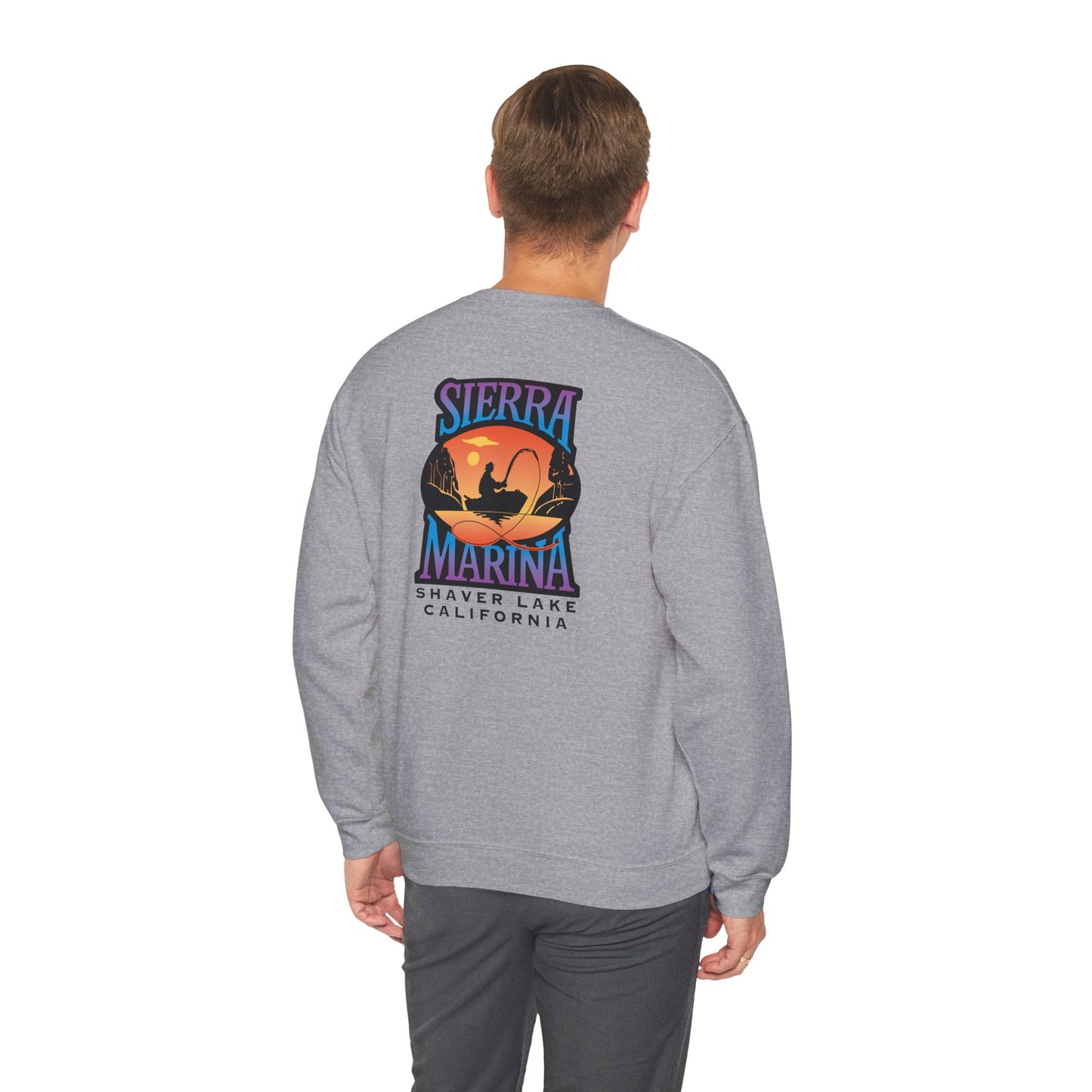 SMI Men's Crewneck Sweatshirt Black & Color Logo