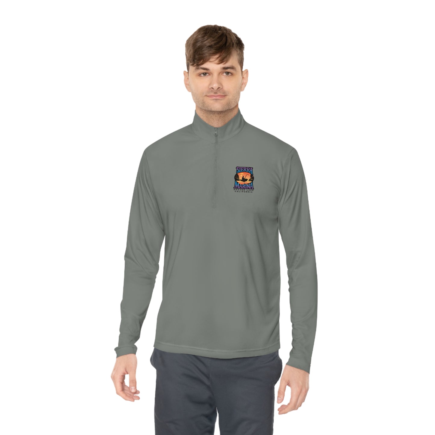 SMI Men's Quarter-Zip Pullover Color Logo