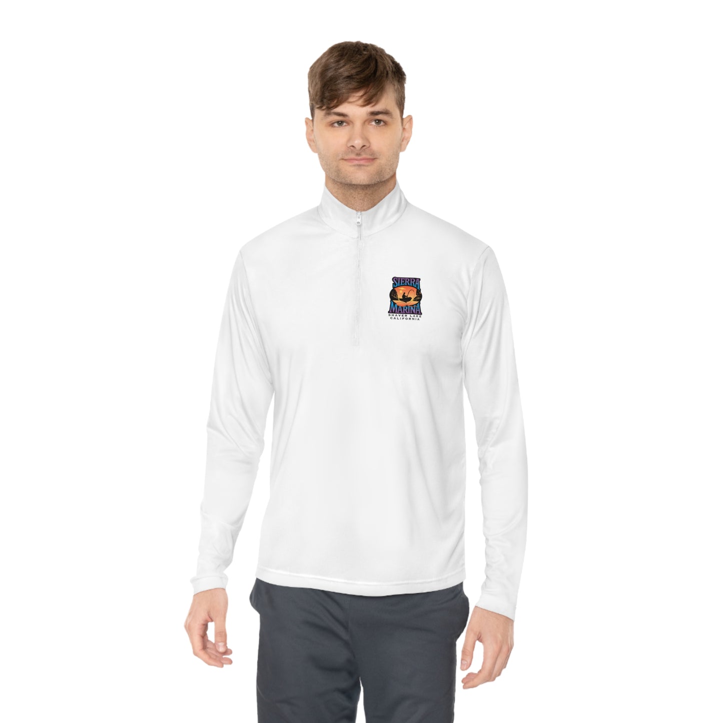 SMI Men's Quarter-Zip Pullover Color Logo