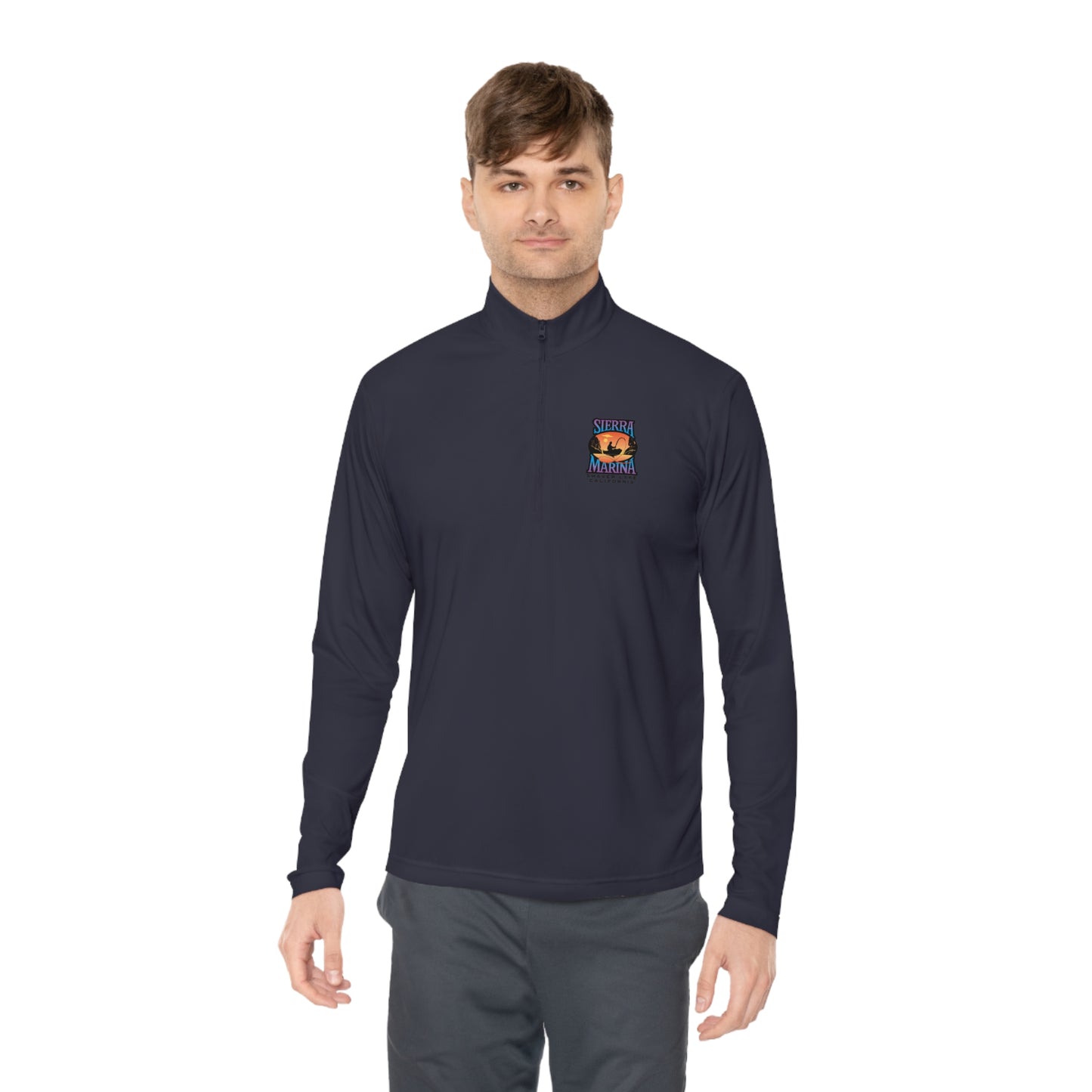 SMI Men's Quarter-Zip Pullover Color Logo