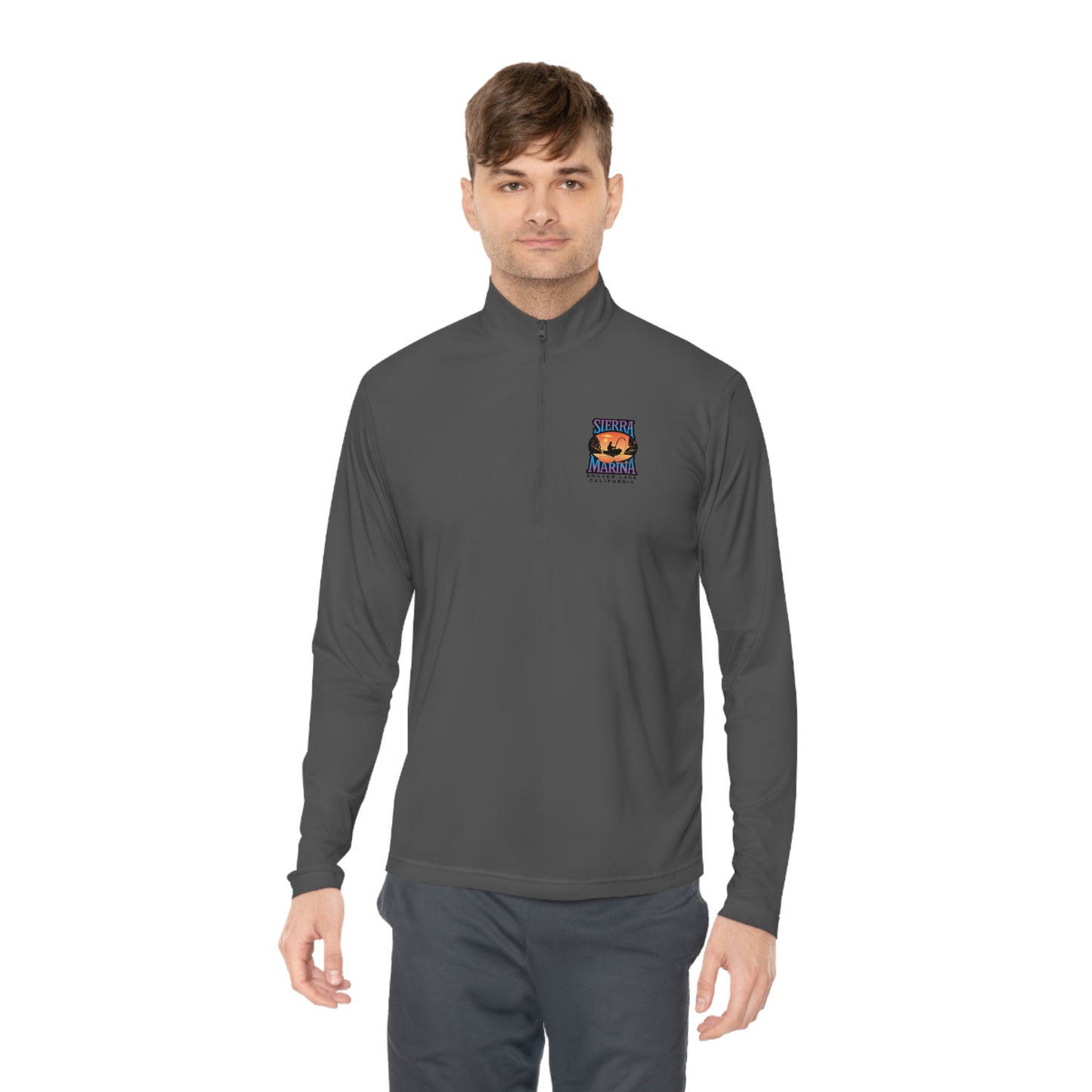 SMI Men's Quarter-Zip Pullover Color Logo