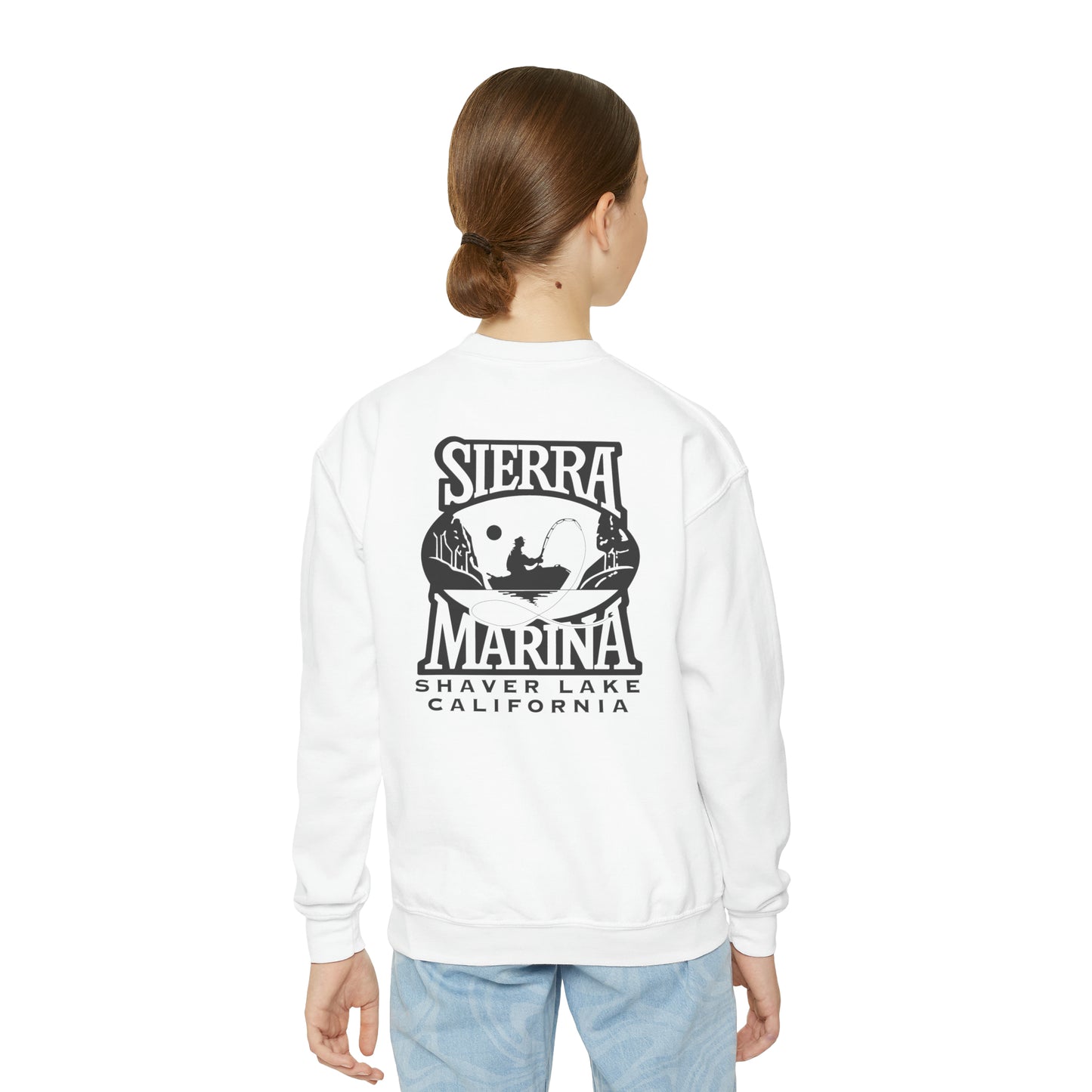 SMI Youth Crewneck Sweatshirt Black & White Logo