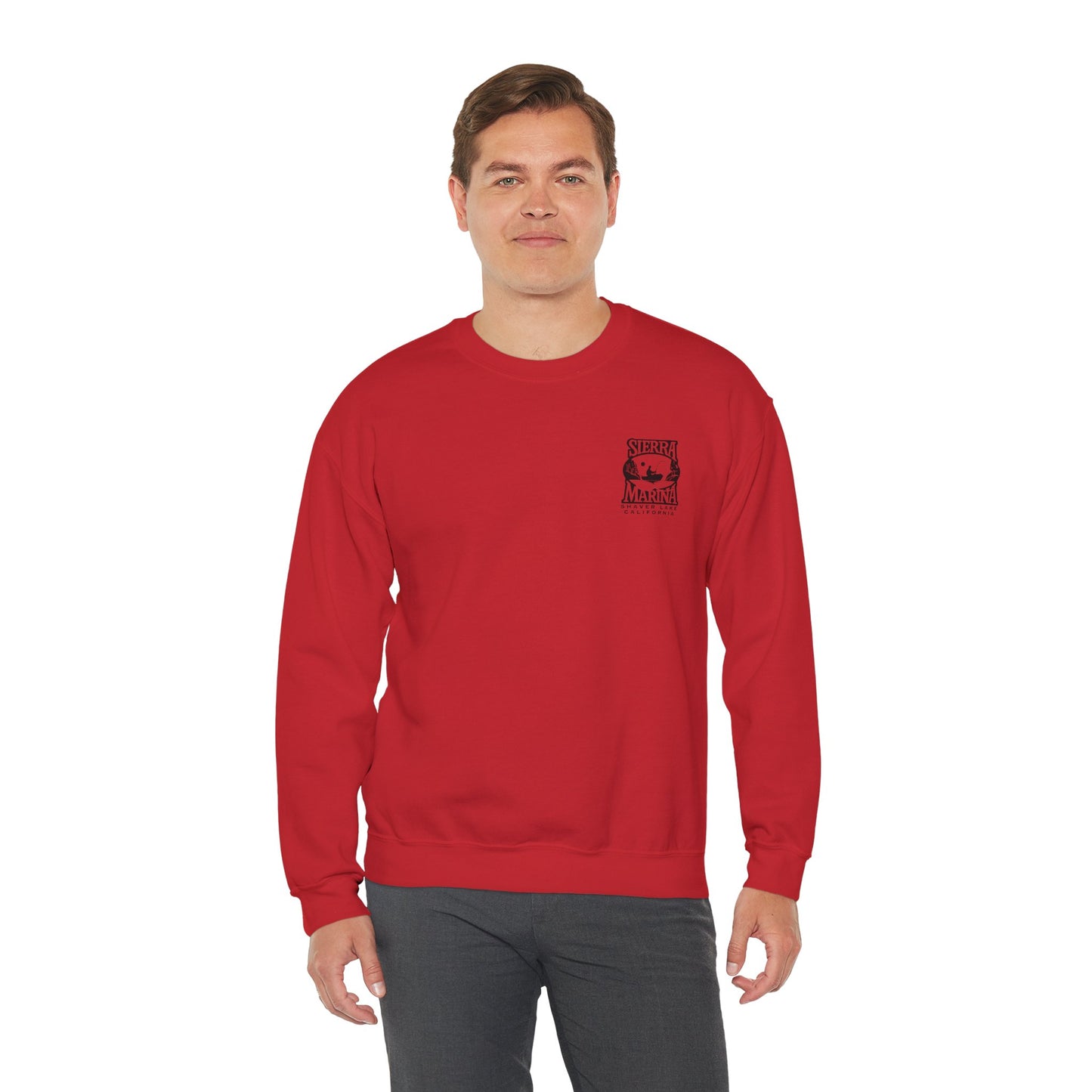 SMI Men's Crewneck Sweatshirt Black & Color Logo