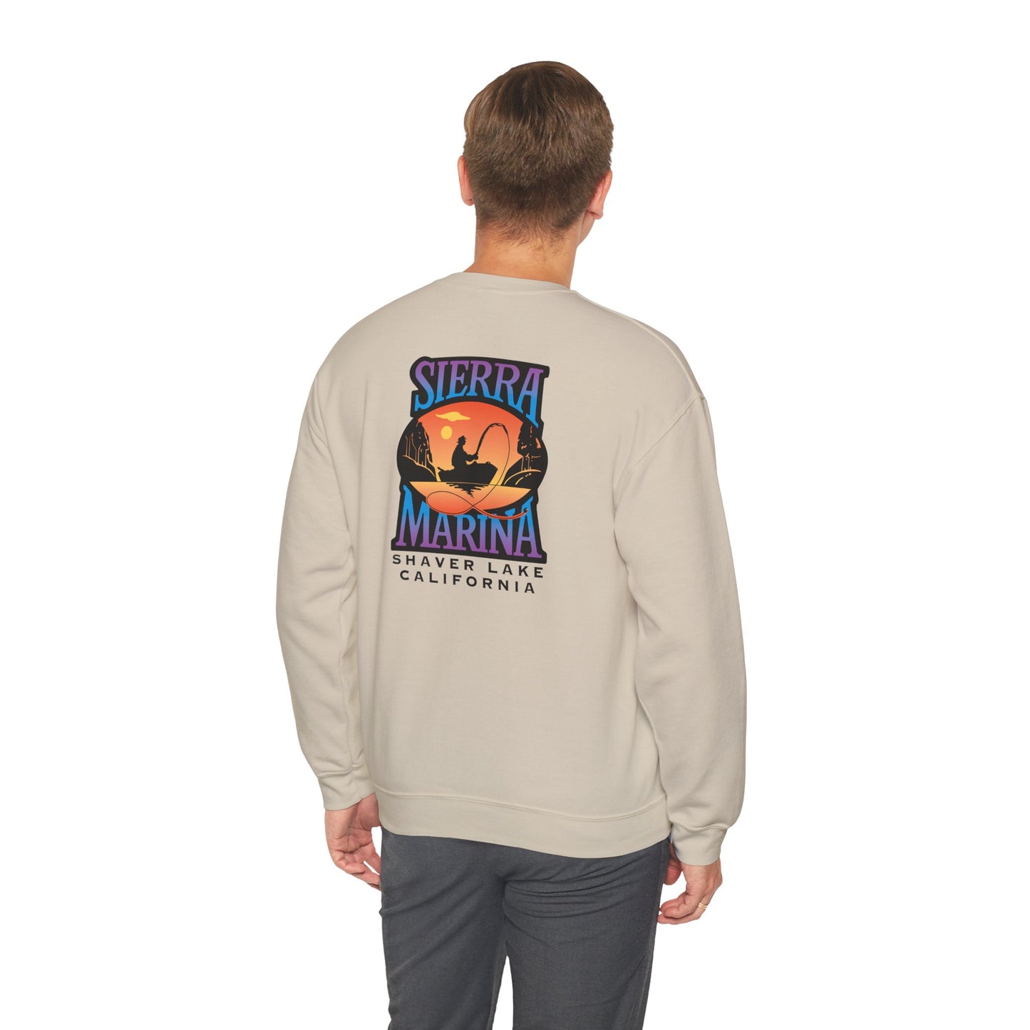 SMI Men's Crewneck Sweatshirt Black & Color Logo