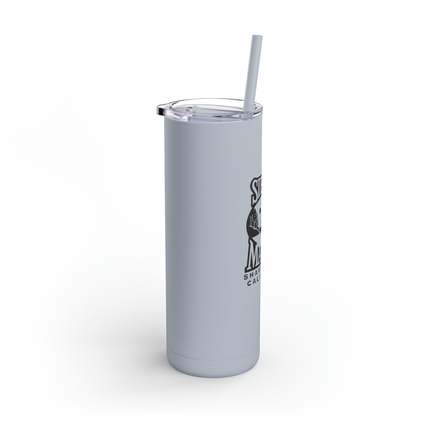 SMI Skinny Matte Tumbler, 20oz Black Logo