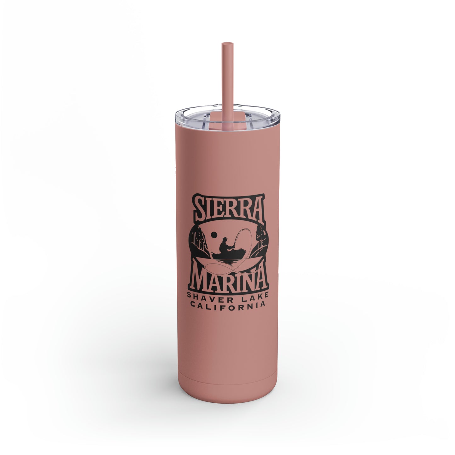 SMI Skinny Matte Tumbler, 20oz Black Logo