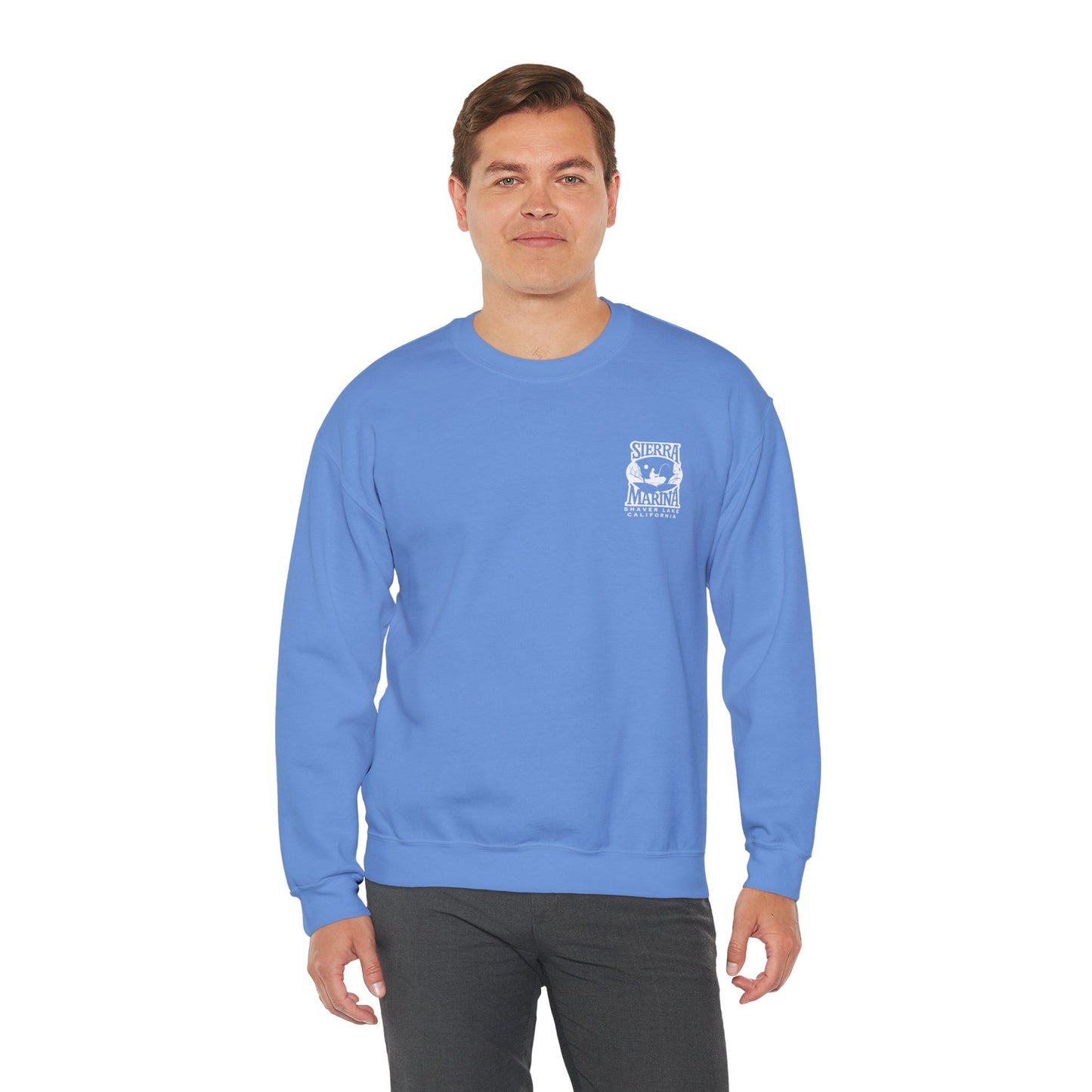 SMI Men's Crewneck Sweatshirt White & Color Logo