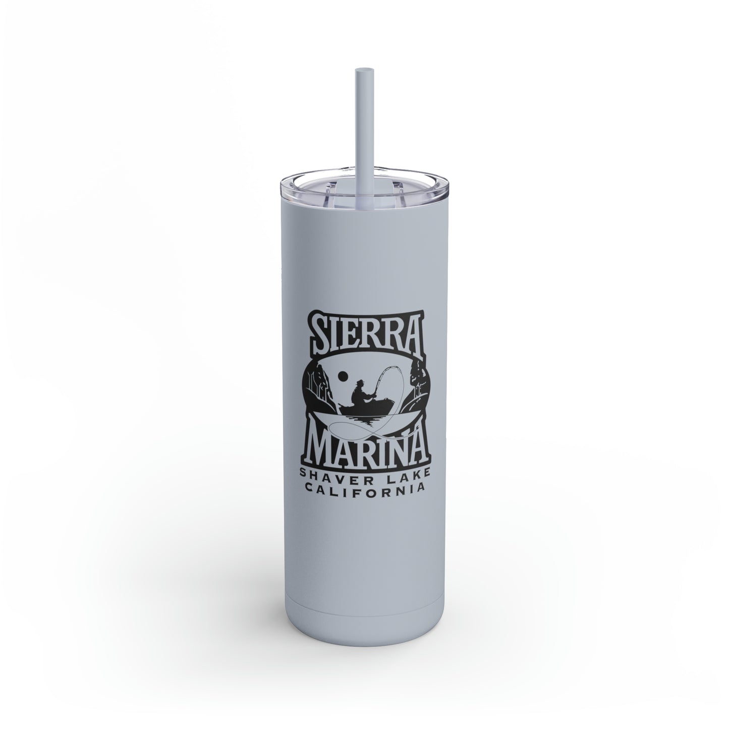 SMI Skinny Matte Tumbler, 20oz Black Logo